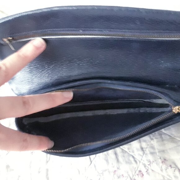 Vintage Leather Pouch Pochette Artisan Handmade - Picture 9 of 11